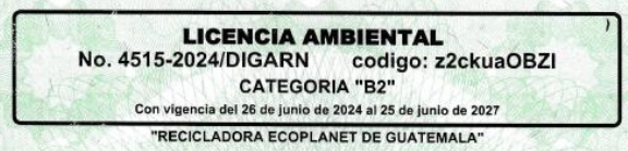 Licencia Ambiental Ecoplanet